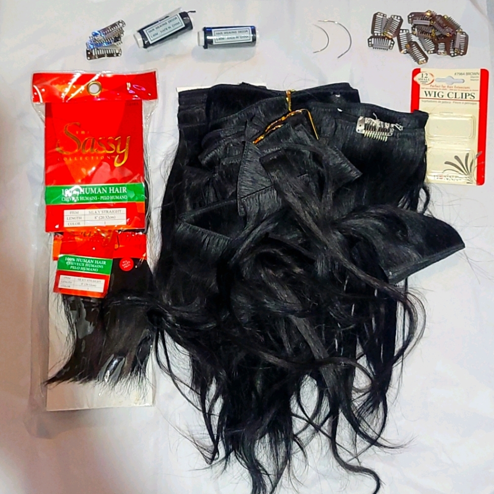 100% human hair extensions